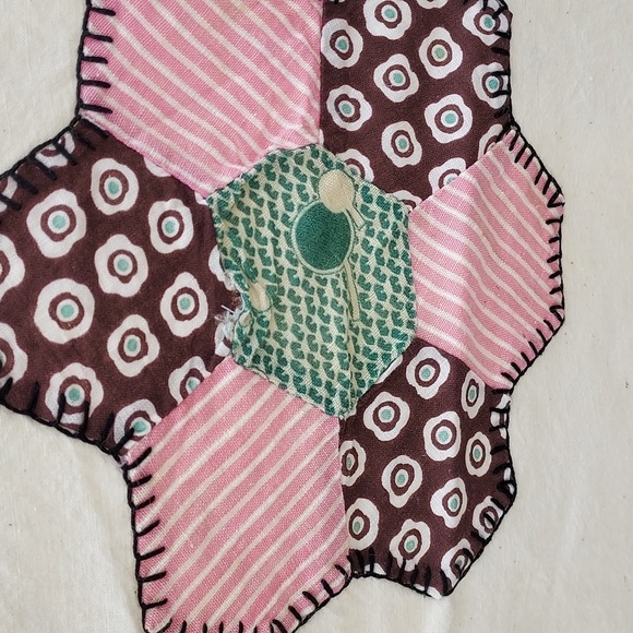 Handmade Quilt Top Vintage Made by Grandma Quilt Top Only Vintage Material - Picture 7 of 15